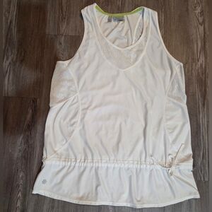 Athleta White Lace Detail Tank Top